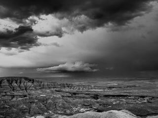 Badlands Brewing — black and white; photograph by Nathan Larson.