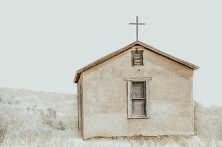 High Desert Worship — church photographed in New Mexico.