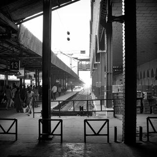Train Platform; photograph by Nathan Larson.