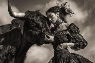 Vaca Flamenco Sepia Dreams IX