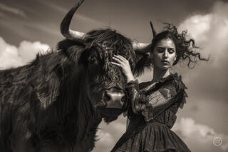 Vaca Flamenco Sepia Dreams VI