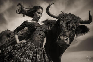 Vaca Flamenco Sepia Dreams XI