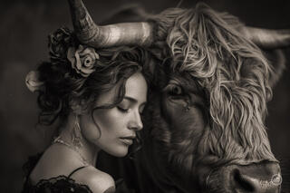 Vaca Flamenco Sepia Dreams XV