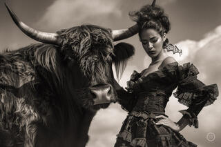 Vaca Flamenco Sepia Dreams XVII