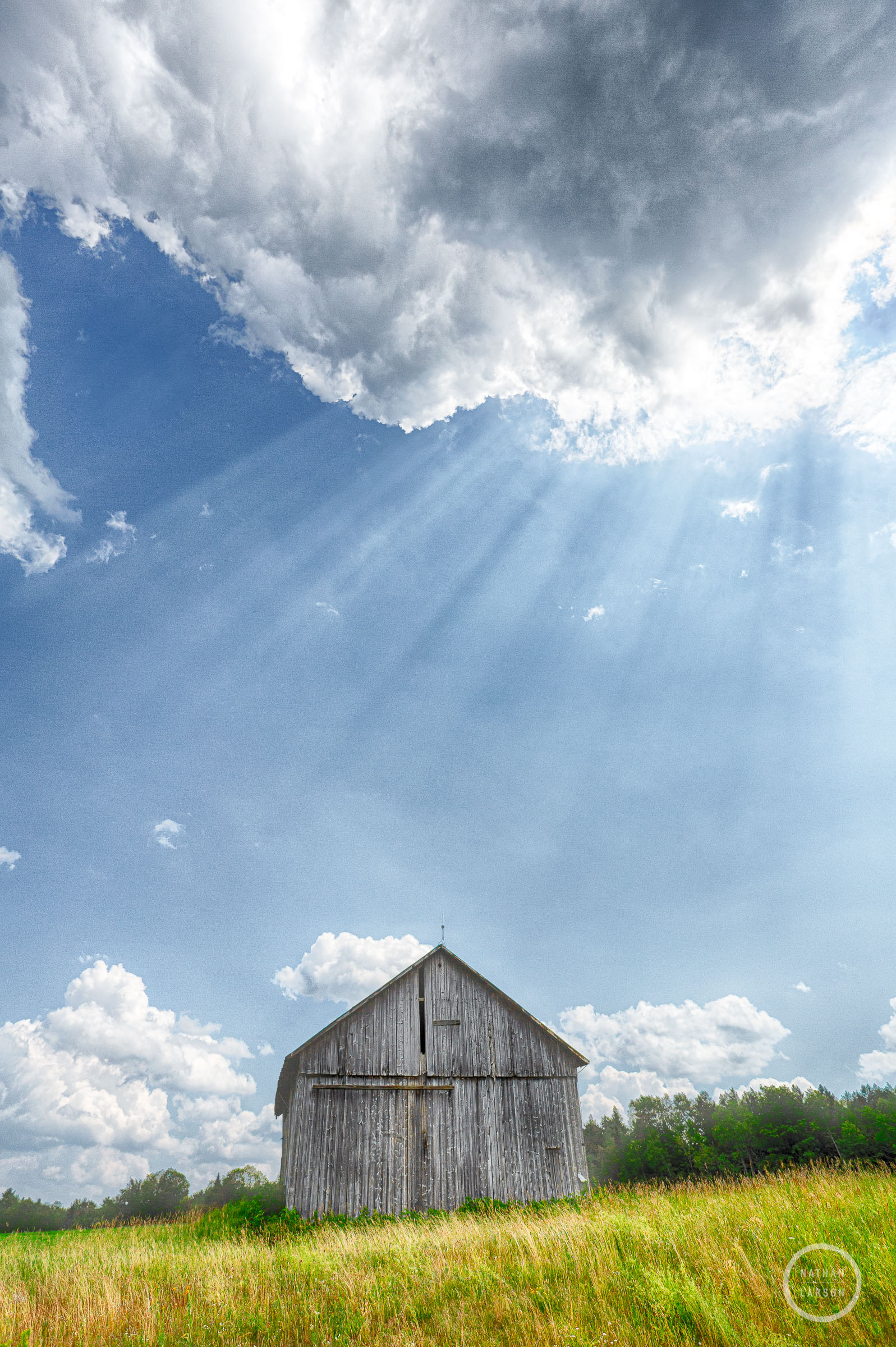 Another day and another amazing view of one of my favorite barns before a summer storm.